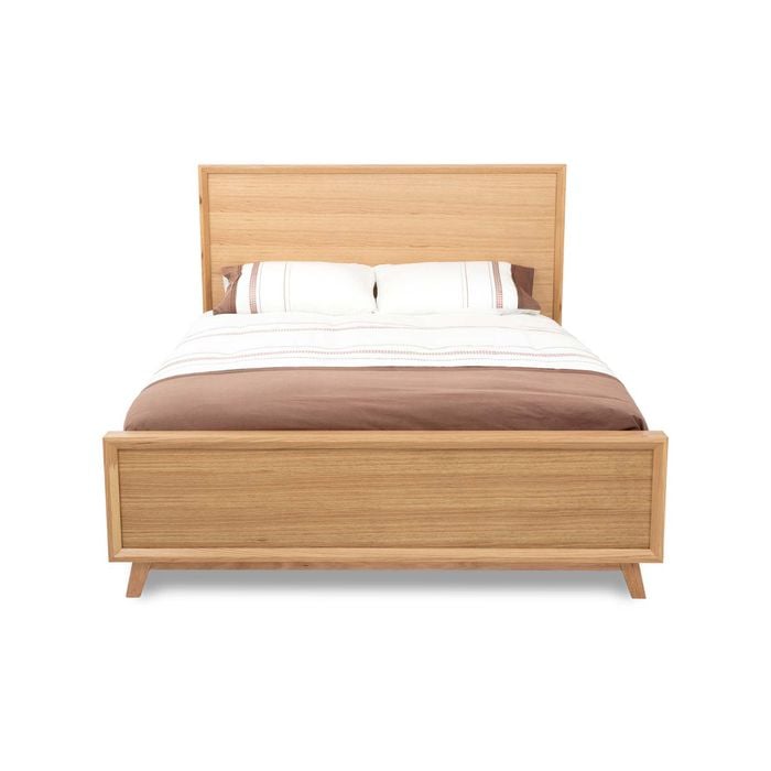 Courtney White Oak King Size Bed Frame With Solid Timber Slats