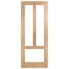 Corinthian 2340 x 620 x 35mm Internal Door White Oak Moda Clear Glass AMODG3