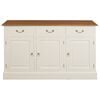 Centrum Furniture Tasmania 3 Door 3 Drawer Buffet (White Caramel)