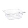 Vogue Gastronorm Pan Clear Polycarbonate Gn 1/6 65mm Food Storage Container Commercial Kitchen