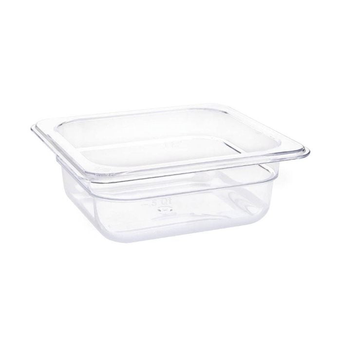 Vogue Gastronorm Pan Clear Polycarbonate Gn 1/6 65mm Food Storage Container Commercial Kitchen