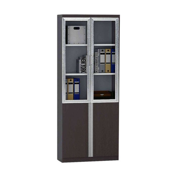 Modern Furniture XANDER 2 Door Display Cabinet 80cm - Black