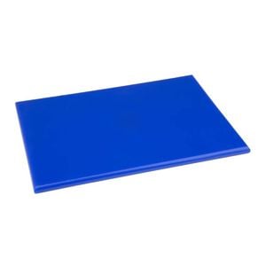 Hygiplas Chopping Board High Density Polyethylene Blue 305x229x12mm Commercial Kitchen Raw Fish Prep