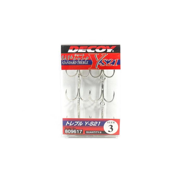 Decoy YS21 Standard High Performance Treble Fishing Hook 3