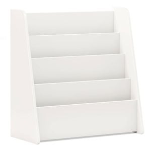 Costway 4-tier Kids Bookcase Magazine Display Rack Bookshelf White