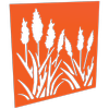 ProtectorAl 300-1200w x 300-1200h Orange/Gloss White Bullrush Unframed Composite Deco Panel