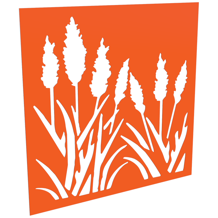 ProtectorAl 300-1200w x 300-1200h Orange/Gloss White Bullrush Unframed Composite Deco Panel