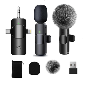 Provecta 3 In 1 Wireless Lavalier Microphone With Noise Reduction