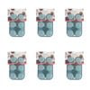 6x 6pc Topchef Silicone Heat Resistant Mini Muffin Tray 24x16cm Assorted