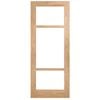 Corinthian Moda Clear Glass White Oak Internal Door AMODG2 - 920mm x 2340mm x 35mm