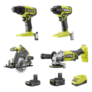 Ryobi 18V ONE+ 4-Piece 4Ah Kit