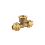 Brasshards 15FL x 15FL x 15FI Brass Flared Tee LF