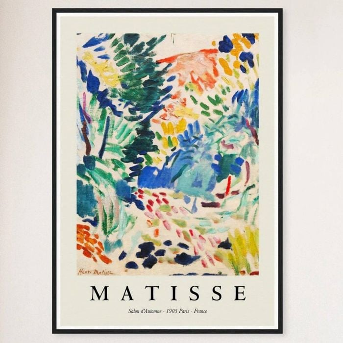 Galrie Stunning Landscape at Collioure Print by Henri Matisse (1905) Artistic Home Decor, Black Frame, A0 84 x 119cm (33x47inch)