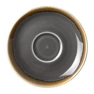 Olympia Cappuccino Saucer Kiln Smoke 140mm 6 Pack Commercial Kitchen Tableware