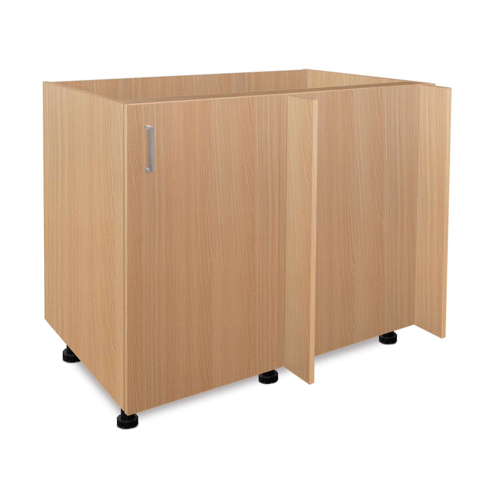 Flatpax Utility 1000mm Woodgrain Blind Corner Floor Cupboard product image