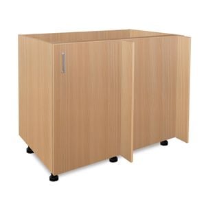 Flatpax Utility 1000mm Woodgrain Blind Corner Floor Cupboard