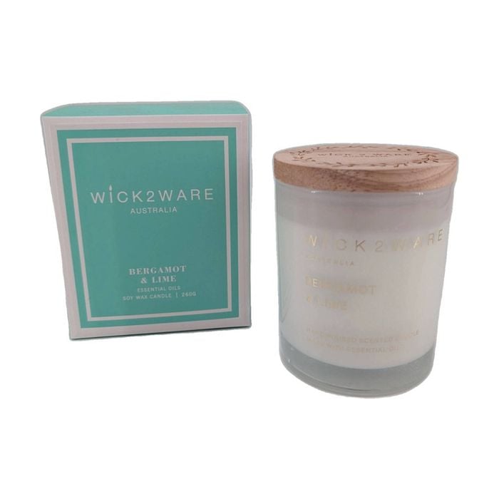 More Than Party Soy Scented Candle Jar Home Fragrance Bergamot & Lime 260g