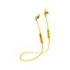 Moki Rechargeable Hybrid Wireless/Bluetooth Headphones/Earphones w/ Mic Yellow