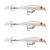 3x Rapala 4cm X Rap Jerkbait/Slashbait Hard Body Fishing Lures - Glass Ghost