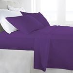 Luxor King Single Purple 1000TC Egyptian Cotton Sheet Set