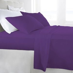 Luxor King Single Purple 1000TC Egyptian Cotton Sheet Set
