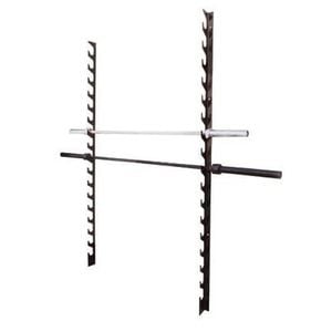 10 Row Barbell Wall Mount Rack Storage Holder Stand