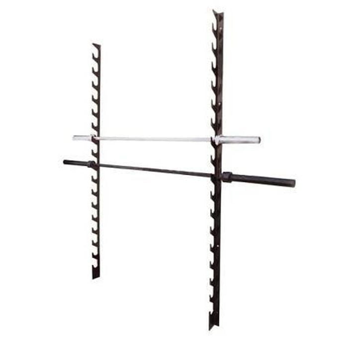 10 Row Barbell Wall Mount Rack Storage Holder Stand