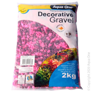 Aqua One Decorative Gravel Pink & Purple 7mm 2kg (10283PP)