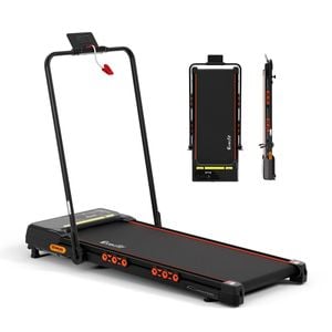 Everfit 3 In 1 Treadmill Electric Walking Pad Auto Incline Black