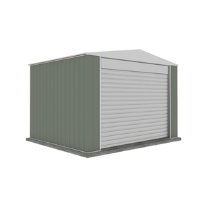 Absco Structures 3.0 x 3.0 x 2.3m Pale Eucalypt With Surfmist Door Bushranger Shed