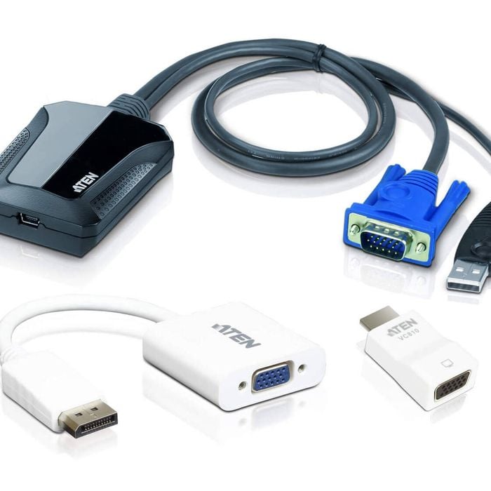 Aten Laptop USB KVM Console Crash Cart Adapter IT Kit