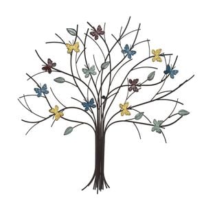 P&P 59.5×3.5×63.5cm Metal Tree Wall Decor, Artistic Home Accent for Living Room or Office