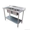 Modular Systems Double Sink Bench Centre 1800x600x900mm 1800-6-dsbc