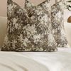 Gioia Casa 2-Pack Vintage Botanical Chenille Cushion Covers 45cm x 45cm - Beige