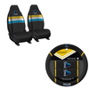 Gold Coast Titans Official Nrl Seat Cover And Steering Wheel Cover Combo