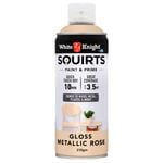 White Knight 310g Metallic Rose Gloss Squirts Spray Paint - Rose Gold