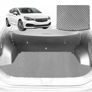 6D Diamond Car Boot Mat for Holden Astra (BL BK)2016-2020-Sedan-Cargo Mat-Grey-Outback GT