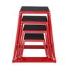 VEVOR Plyometric Jump Boxes Red Plyo Anti-Slip Fitness Exercise Step Up for Home Gym Training