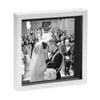 Nicola Spring 10" x 10" White 3D Box Photo Frame - 8" x 8" Mount