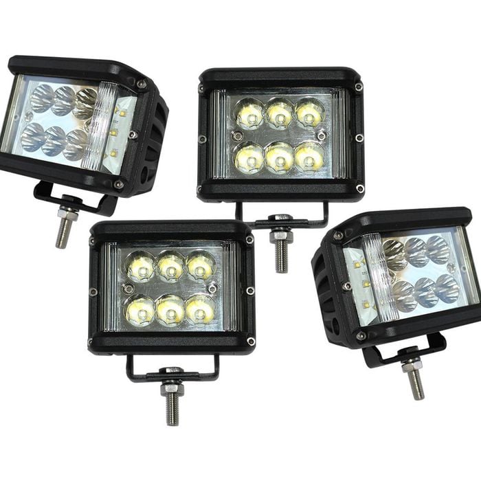 Elinz 4x 60W LED Driving WorkLight Flood Spot Beam 12V 24V Lamp Light 4x4 Offroad