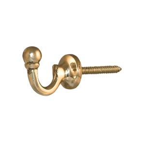 Windoware 30mm Brass Barcelona Tieback Hook