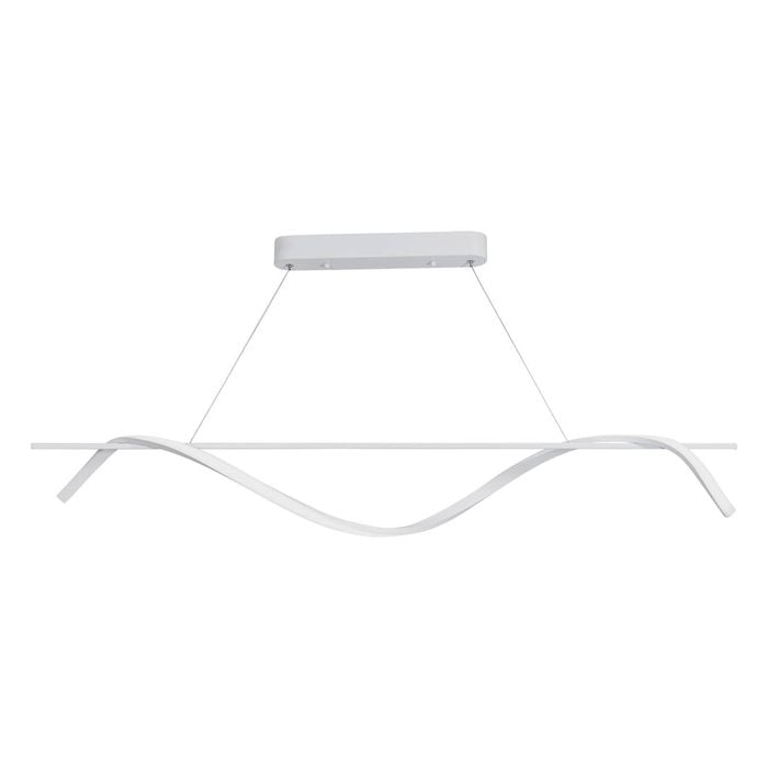 Vencha Swirl 28w LED Linear Pendant Light - 1.2m White (3000K)