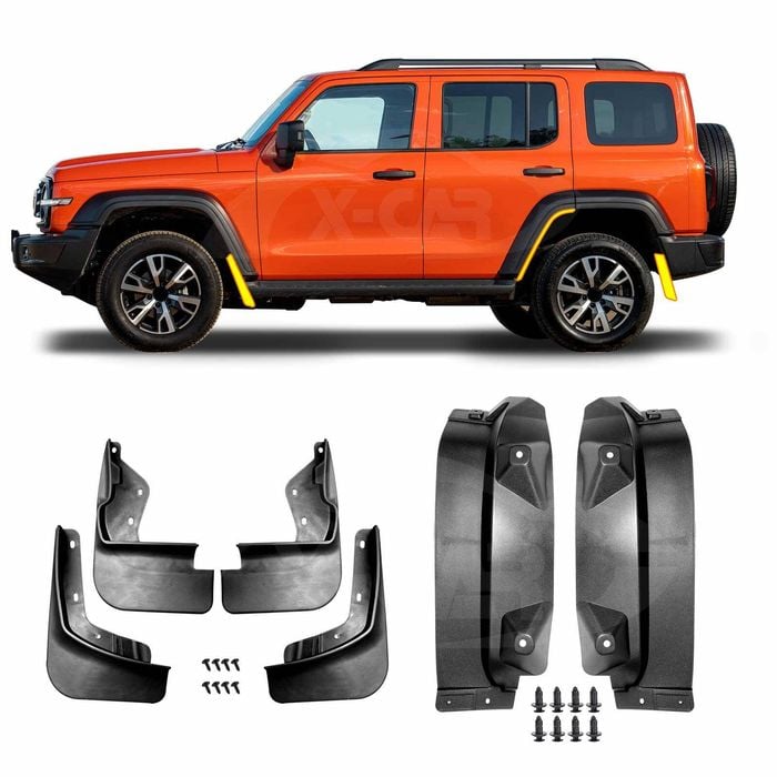 Rear Door Mudguard Mud Flaps Splash Guards for GWM Tank 300 2023-2024 Splash Mud Guard
