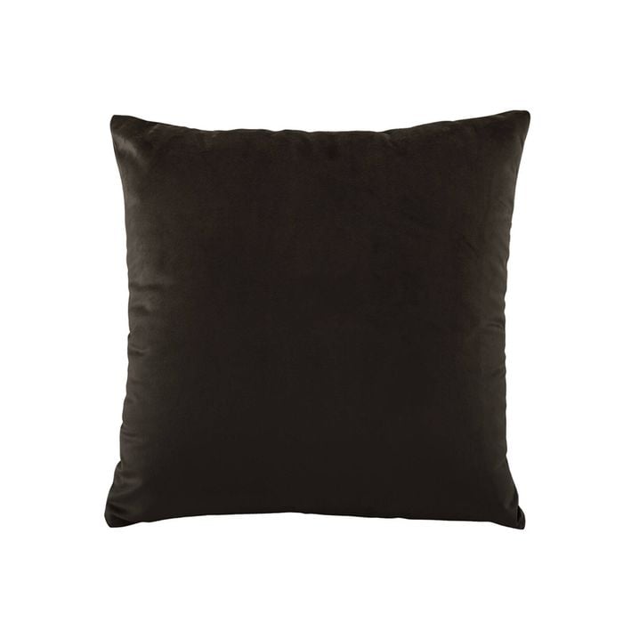 Bianca Vivid Coordinates Square Chocolate Velvet Cushion 43cm