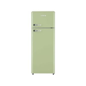 Linärie Valloire 209L Green Retro Top Mount Fridge • LK200DDGREEN