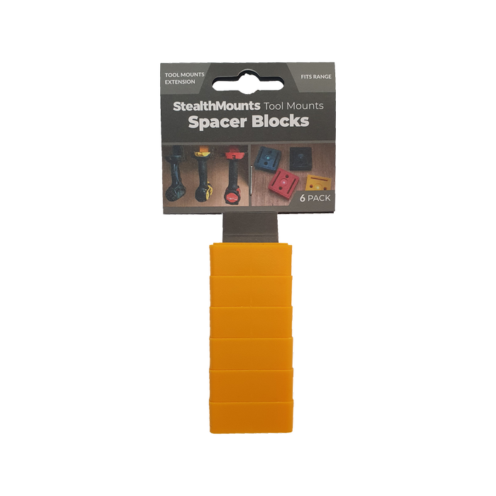StealthMounts Yellow Tool Mounts Spacer Blocks - 6 Pack