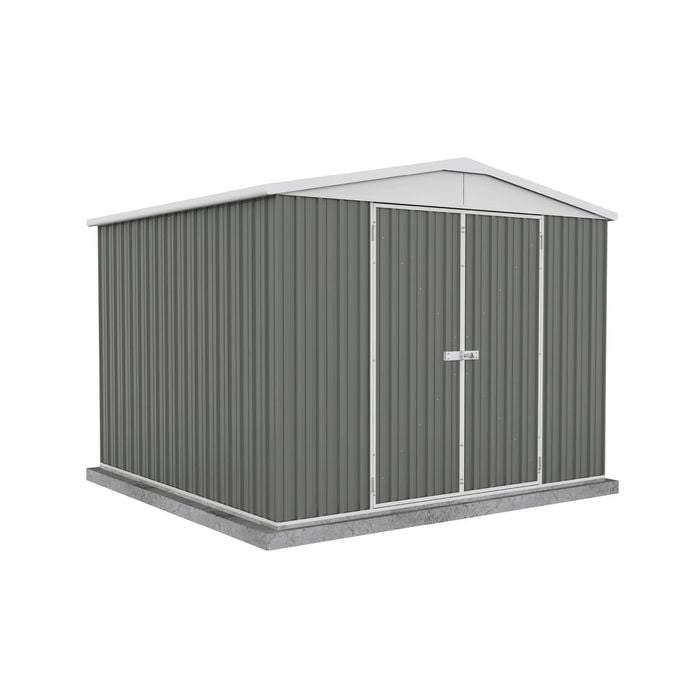 Absco Sheds 3.0 x 2.92 x 2.30m Woodland Grey Highlander Double Door Garden Shed