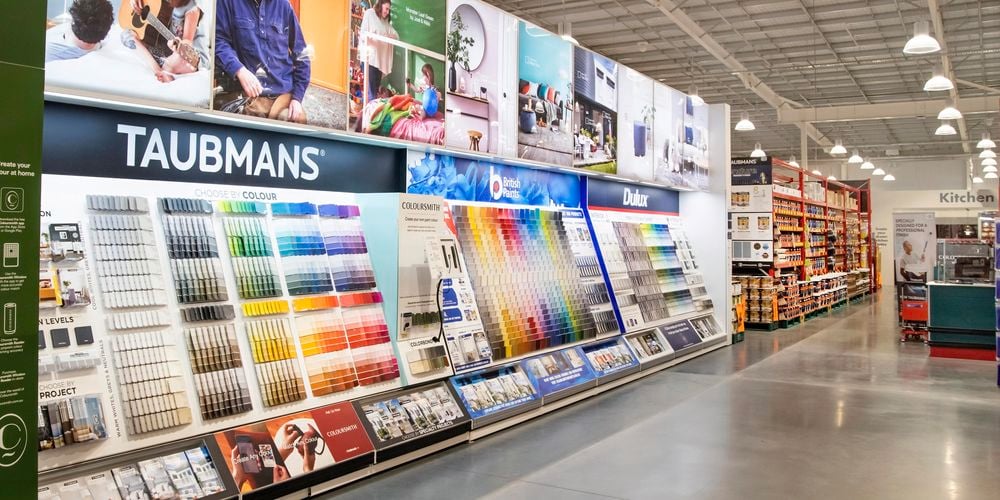 Paint colours all on display