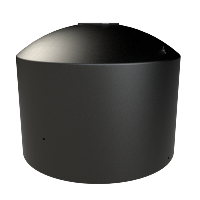 Melro Tanks 2200L Black Round Squat Poly Water Tank