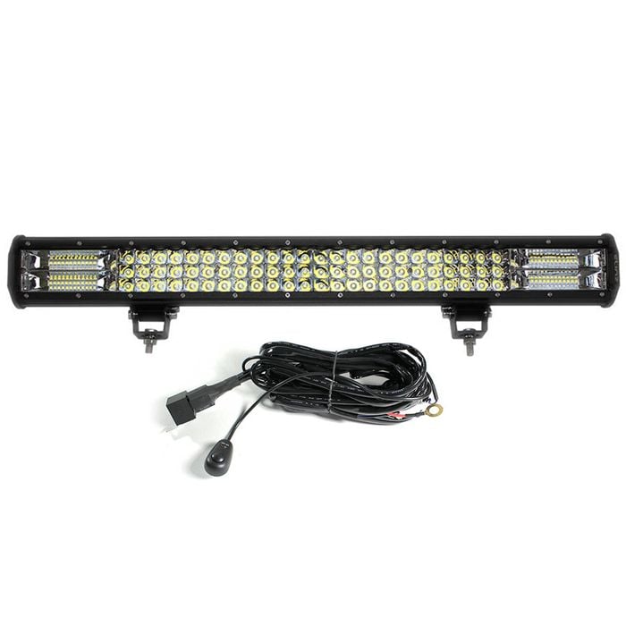 Elinz 26" inch 3 Rows LED Light Bar Work Driving FLOOD SPOT COMBO Offroad 4WD